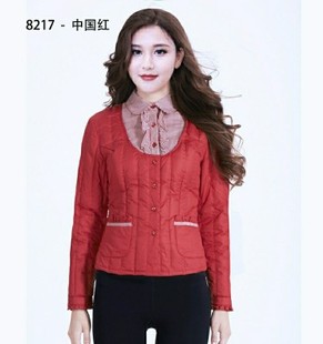 卡赛尼品牌羽绒服女款短款羽绒内胆可拆卸衬衫领防寒保暖无缝技术