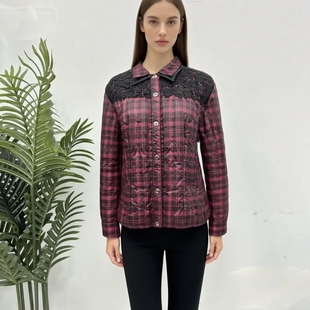 雪银狐品牌2025冬季新款羽绒服女短款加厚保暖白鸭绒外套时尚百搭