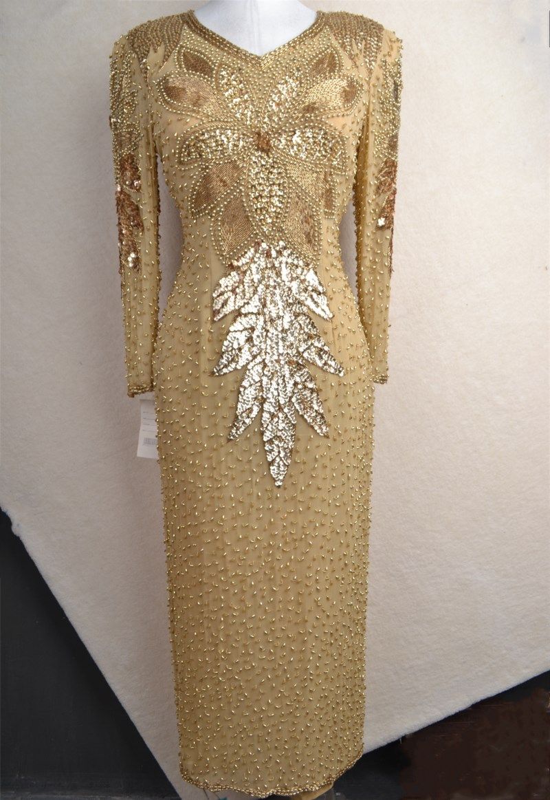 禮服女手工釘珠真絲喬其連衣裙長袖晚禮服長款晚宴會年會主持旗袍在類目 女裝/女士精品, 婚紗/旗袍/禮服, 禮服/晚裝中 - 來自Buy2taobao.com提供專業的淘寶代購服務