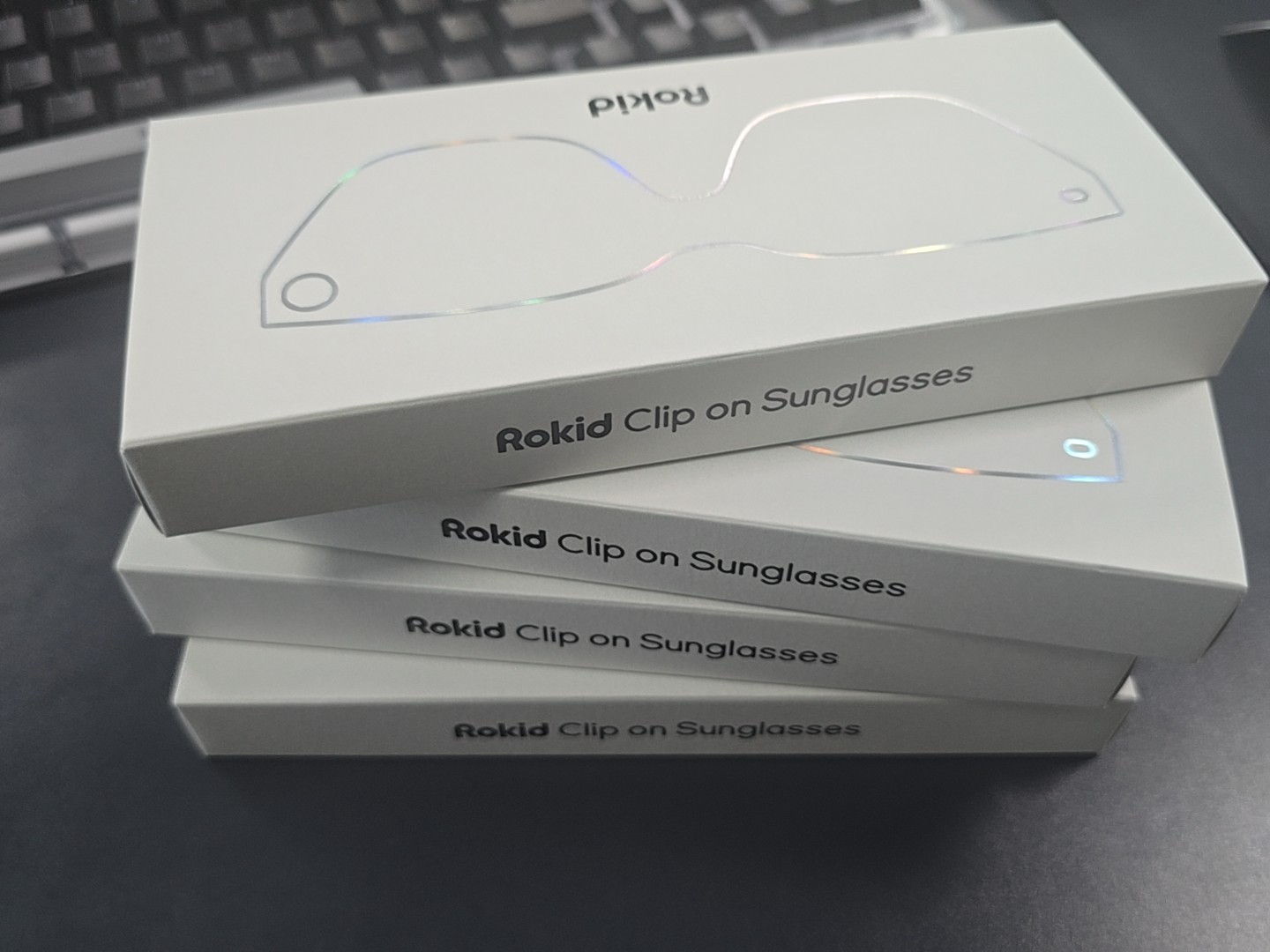 全新Rokid Glasses原装墨镜夹片，官方正品，未拆封，带包装盒
