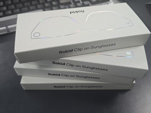 全新Rokid Glasses原装墨镜夹片，官方正品，未拆封，带包装盒