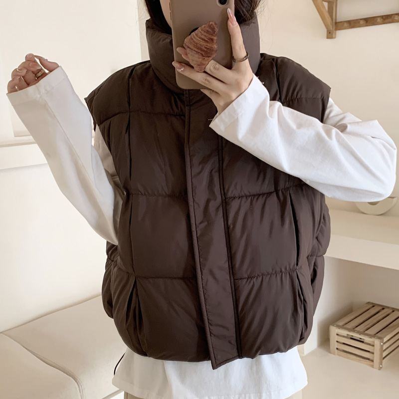 实拍马甲女秋冬新款韩版