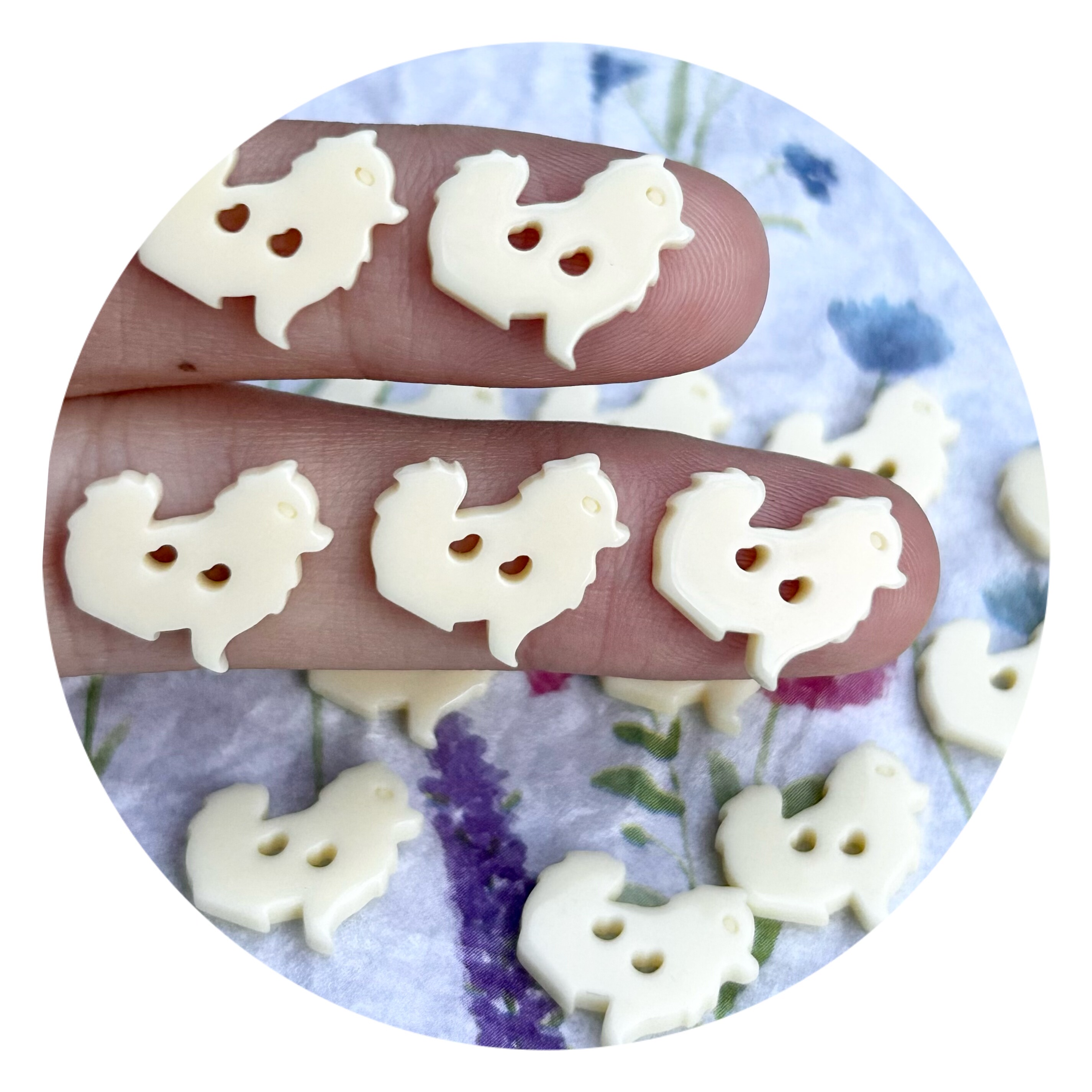 【小黄狗造型纽扣】米黄色坐立小狗树脂扣毛衣外套幼儿园手作扣