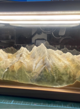 3D打印四姑娘雪山模型回型灯