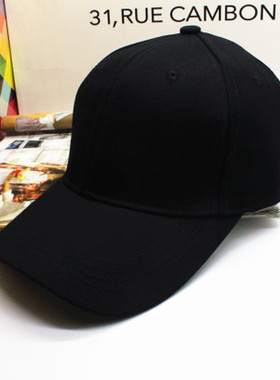 大头63厘米头围尺寸男女棒球帽棉面料大号遮阳帽休闲帽可调蓝色帽