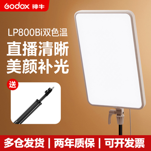 【送灯架】神牛LP800Bi平板补光灯双色温80w桌面补光灯美妆珠宝直播跳舞摄影拍摄美食氛围背景发丝柔光常亮灯