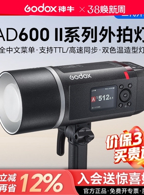 神牛AD600BM II/AD600Pro II二代外拍灯闪光灯自动测光TTL 户外摄影灯高速同步摄影棚外拍灯600W大功率影室灯