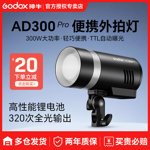 神牛AD300pro外拍灯闪光灯摄影灯补光灯口袋灯可携式300W户外单眼