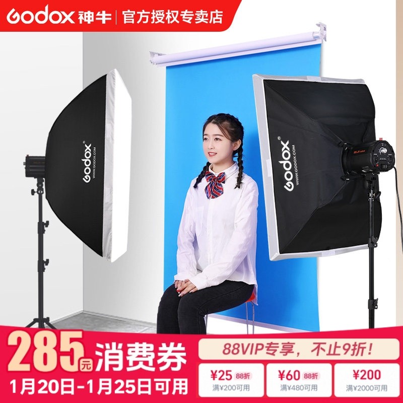 godox神牛200W摄影灯摄影棚柔光灯拍摄证件照相灯静物摄影单灯头证件照人像形象照摄影棚单反相机闪光灯,3C数码配件,影室灯,淘宝优惠券,粉丝福利购,淘宝优惠卷