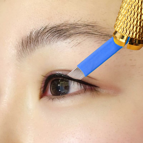 纹眼线专用双层23针正品半永久纹眉纹绣针片手工美瞳线用品工具