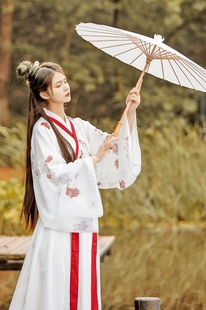 汉服女即将绝版 齐腰春夏学生汉服襦裙交领清新飘逸超仙 忘川广袖