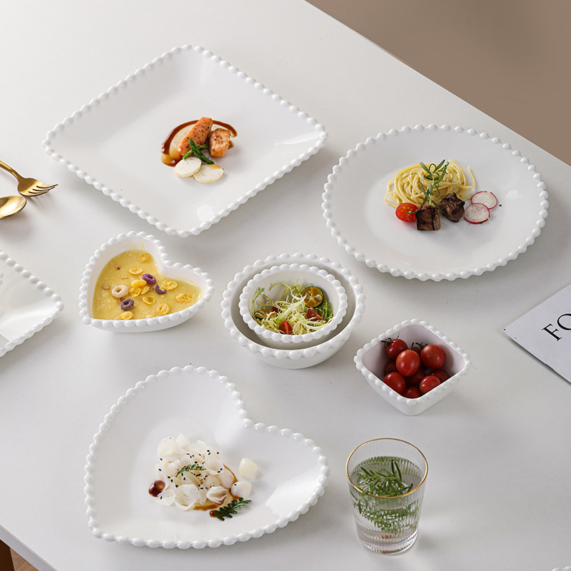 早餐盘蛋糕点心盘甜品碗沙拉盘