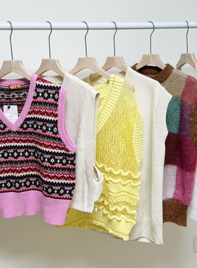 日系高端贵牌estnation等针织背心合集