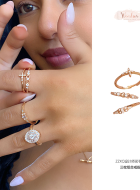 LHWINDSOR原创设计温莎珠宝小金粒戒指尾戒叠戴欧美简约原创设计