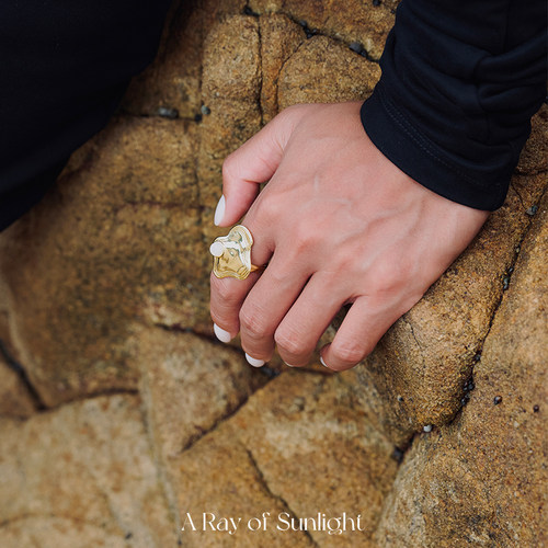 A Ray of sunlight原创设计涟漪镂空戒指女小众设计师款轻奢饰品