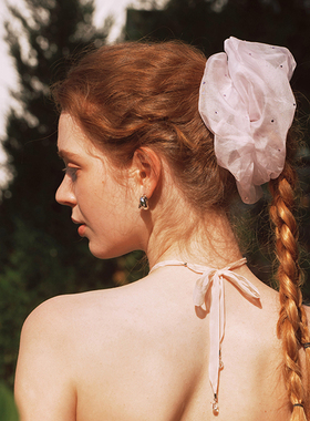 A Ray of Sunlight 度假风新品自由岛屿系列真丝水钻发圈梦幻唯美