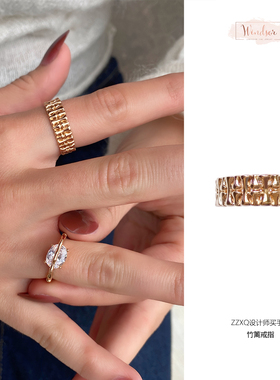 ZZXQ买手店LHWindsor温莎珠宝原创设计竹篱戒指简约设计感百搭