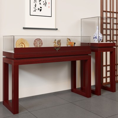 复古实木饰品展示柜珠宝