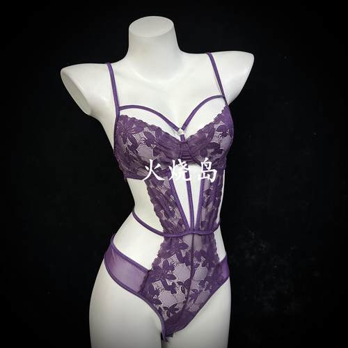 钓系迷情夜性感蕾丝连体衣