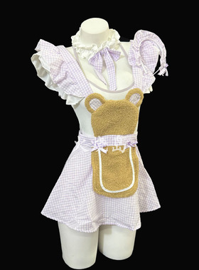 火烧岛 性感纯欲甜美厨娘女仆套装