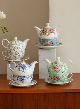 陶瓷英式子母壶 创意单人泡茶茶壶茶具Tea for one