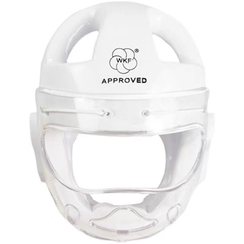 SMAI白护头2025款wkf认证空手道护头空手道头盔瑕疵款不影响使用