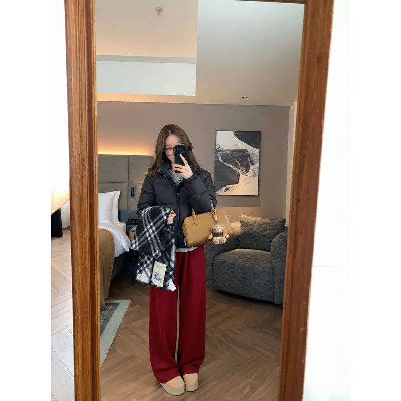 经典款90白鸭绒超柔无胆短款立领羽绒服小个子轻薄短外套