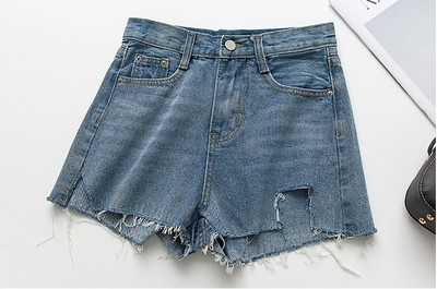 清仓 2025女装夏季新款做旧 独特 学生毛边牛仔裤短裤热裤