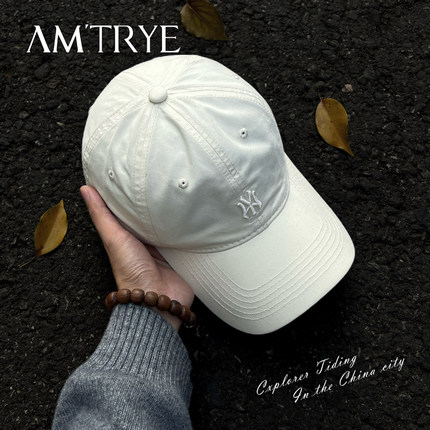 AMTRYE 新款简约刺绣帽子男款加深显脸小遮阳棒球帽百搭鸭舌帽男
