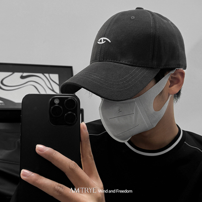韩版大头围破洞棒球帽男款显脸小