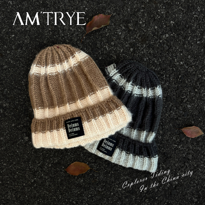 大头围粗针织冷帽男款加厚大头围