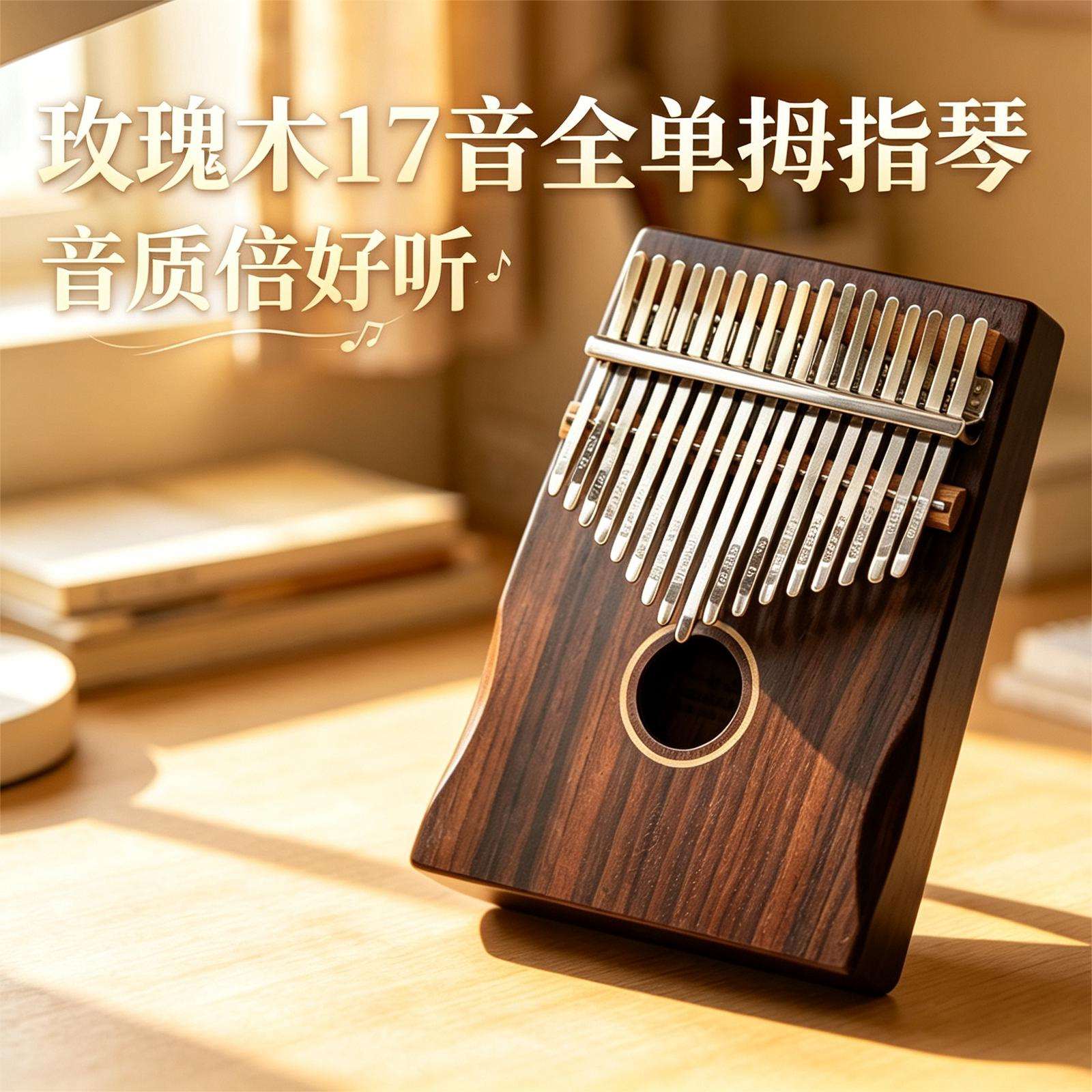 安德鲁拇指琴卡林巴琴21音初学者17音手指钢琴生日礼物小学生乐器图片