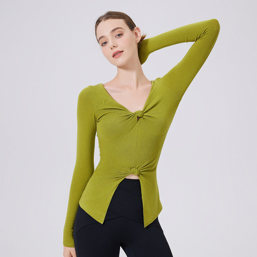 梵心修身蓄热显瘦上衣女外穿健身服跑步瑜伽长袖慕斯训练运动T恤