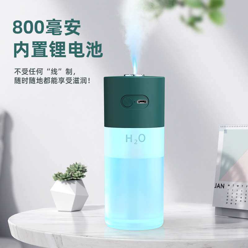 厂家加湿器家用静音小型卧室宿舍学生迷你办公室桌面便携式usb无