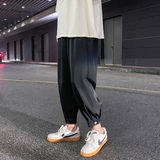 春季新款宽松冰丝休闲裤男大码束脚坠感哈伦九分男裤jK91-特P30，男装休闲裤，电商C305A