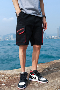 短裤男夏季潮流宽松五分工装休闲裤D-特图片