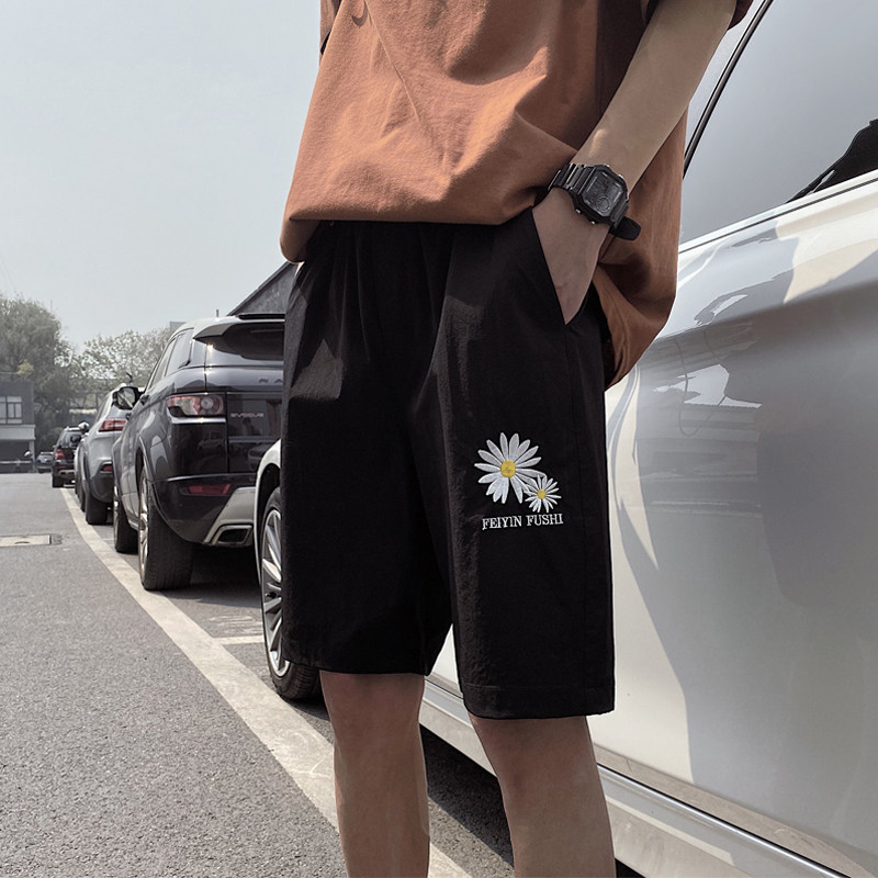夏季新款潮流宽松休闲中裤ins潮牌外穿五分短裤男D,男装休闲裤,电商C305A
