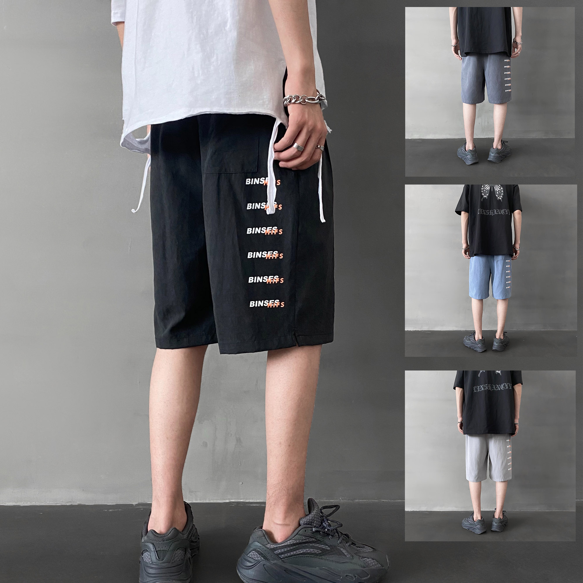 Sportswear men's summer loose fashion brand shorts couple style casual pants