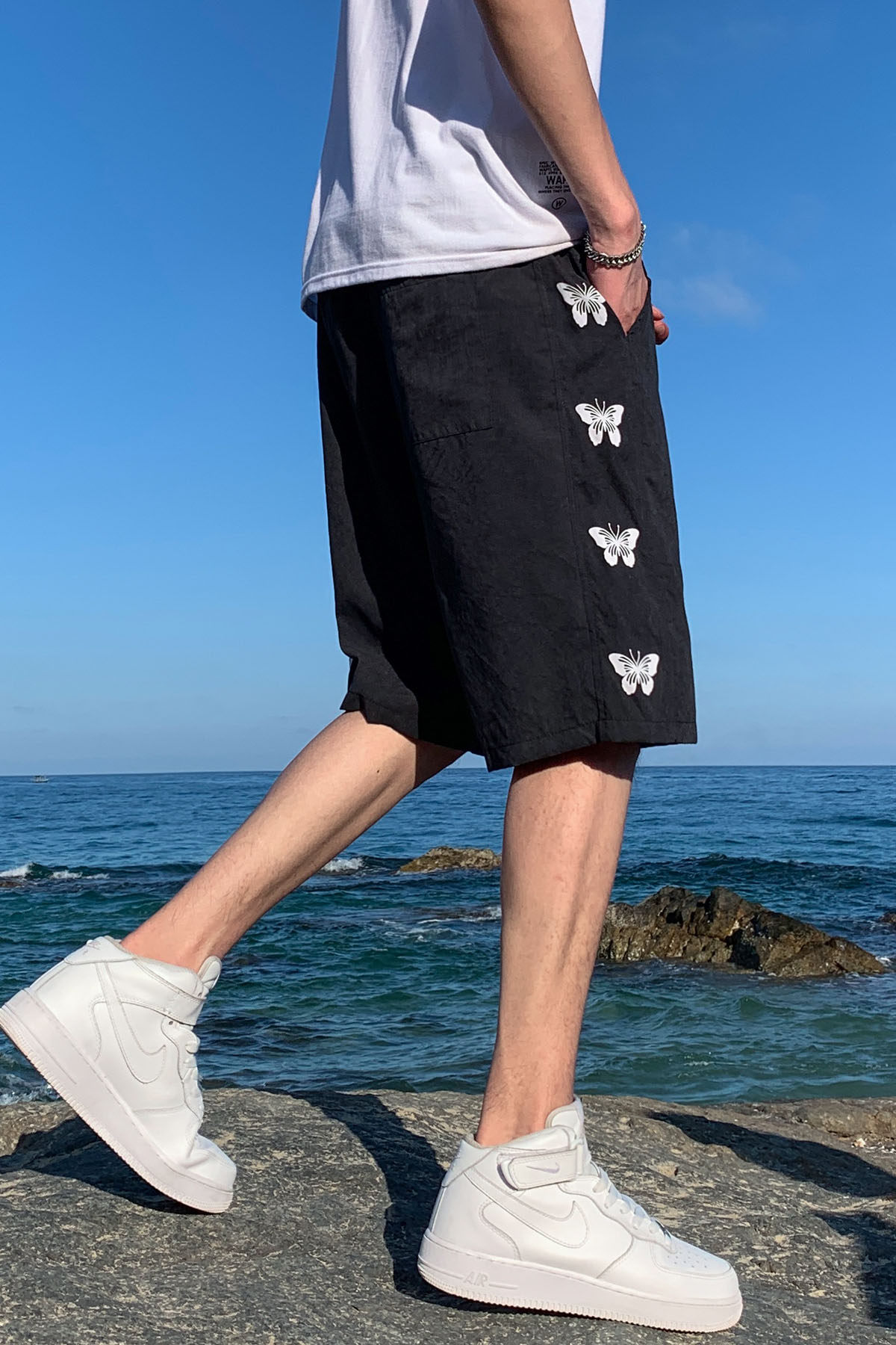 2021夏季新款运动休闲短裤男韩版宽松潮牌五分沙滩裤裤男,男装休闲裤,电商C305A