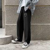 春夏新款冰丝透气休闲裤男潮流西裤子坠感阔腿裤男装饰FK9812-P58，男装西裤，电商C305A