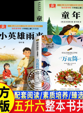 26暑整本书共读五升六年级上册课外阅读必读课外书籍万花筒童年小英雄雨来管桦著全套正版六年级课外阅读经典书籍成长励志