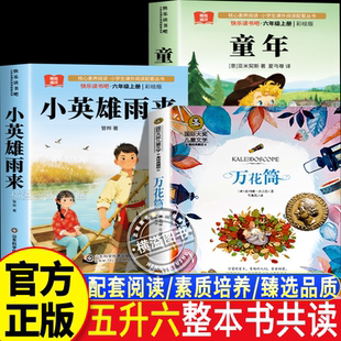 26暑整本书共读五升六年级上册课外阅读必读课外书籍万花筒童年小英雄雨来管桦著全套正版六年级课外阅读经典书籍成长励志