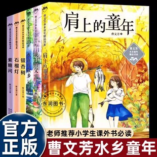 曹文芳的书水乡童年精品书系肩上的童年我们的父亲石榴灯紫糖河银杏树四五六年级课外书必读老师推荐阅读北京少年儿童出版社畅销书