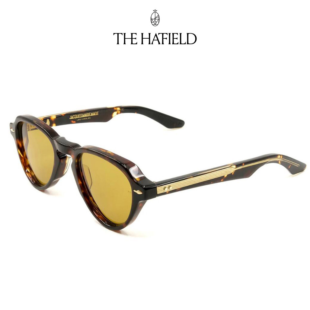 日本手工眼镜Jmm HATFIELD圆框太阳镜男防紫外线复古飞行员墨镜