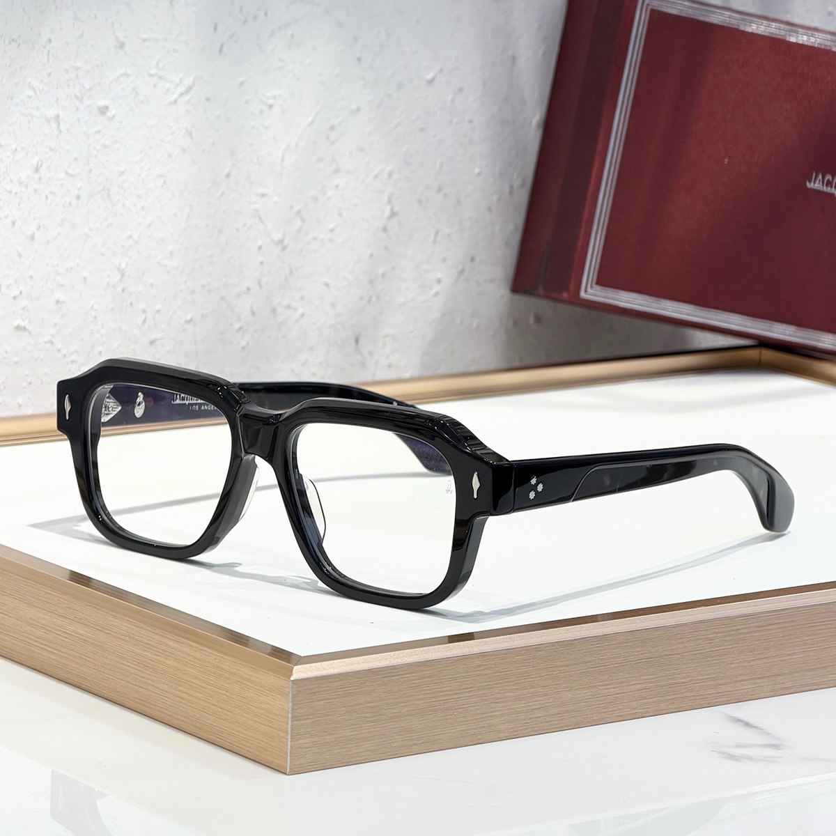 JMM VIVIENNE醋酸纤维箭头铆钉方框光学近视眼镜男女日本手工镜架