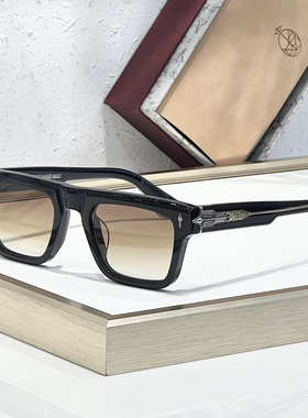 新版JMM LARAMIE复古绿松石雷鸟徽章金色箭头方框太阳镜墨镜男