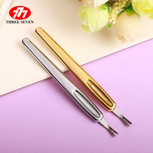 正品韩国777去死皮叉锋利美甲清理工具死皮推修脚指甲V型死皮铲刀