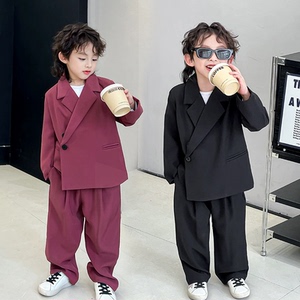 男童小主持人礼服儿童十岁生日衣服休闲男孩韩版帅气洋气西装套装
