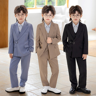 男孩生日宴服装男大童参加婚礼穿搭礼服男童主持人小礼服套装西装