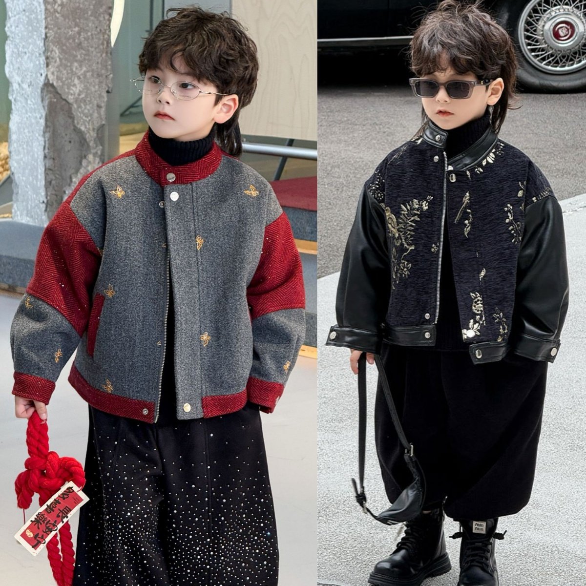 男童酷帅冬装外套帅气加绒中式国风儿童男孩帅气套装冬季新年衣服,童装/婴儿装/亲子装,普通外套,淘宝优惠券,粉丝福利购,淘宝优惠卷